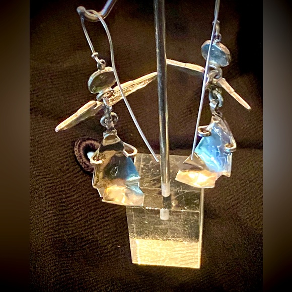 NWOT Artist original sterling silver (make a statement) earrings OS - Picture 6 of 6